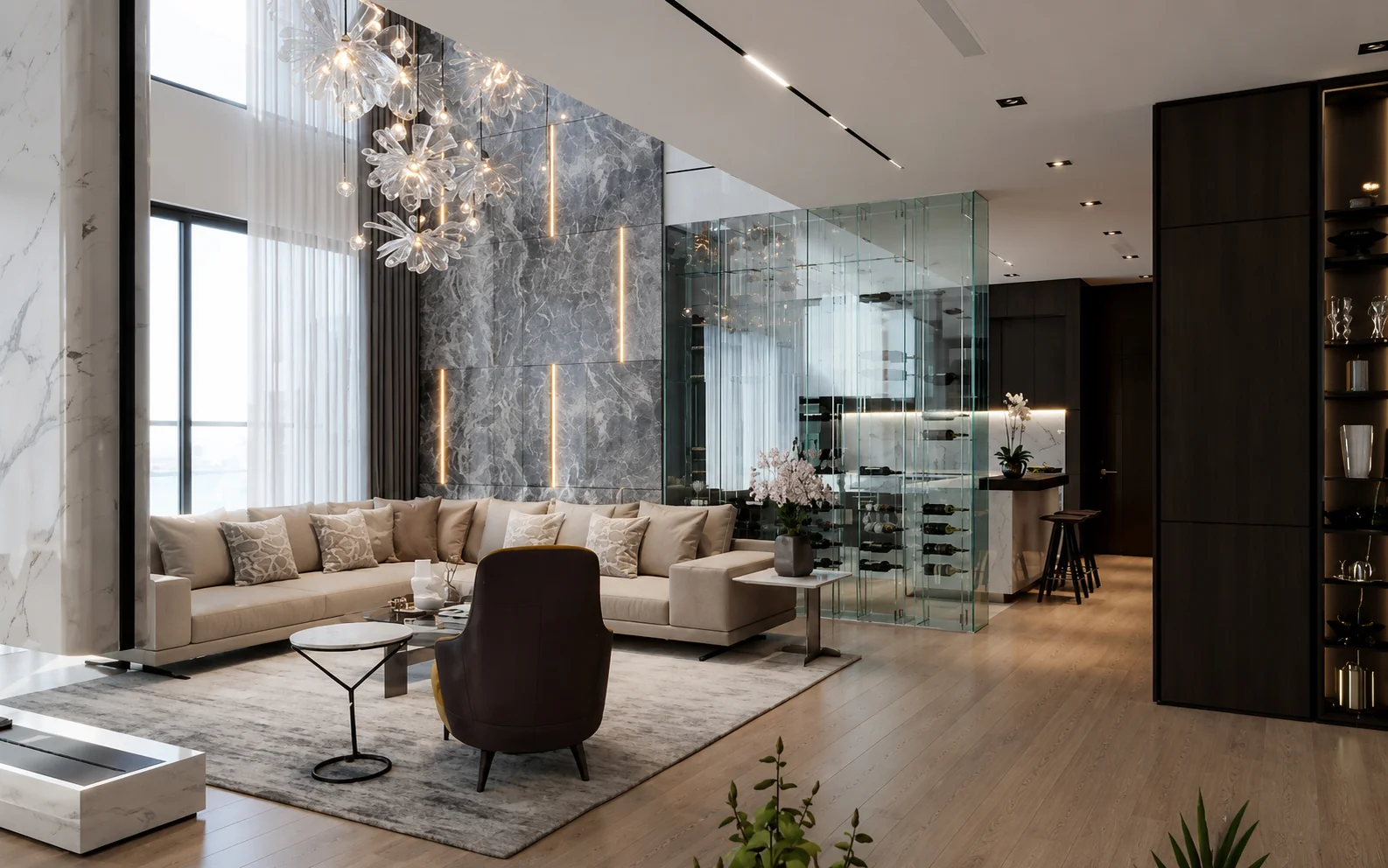 Thiết kế nội thất penthouse