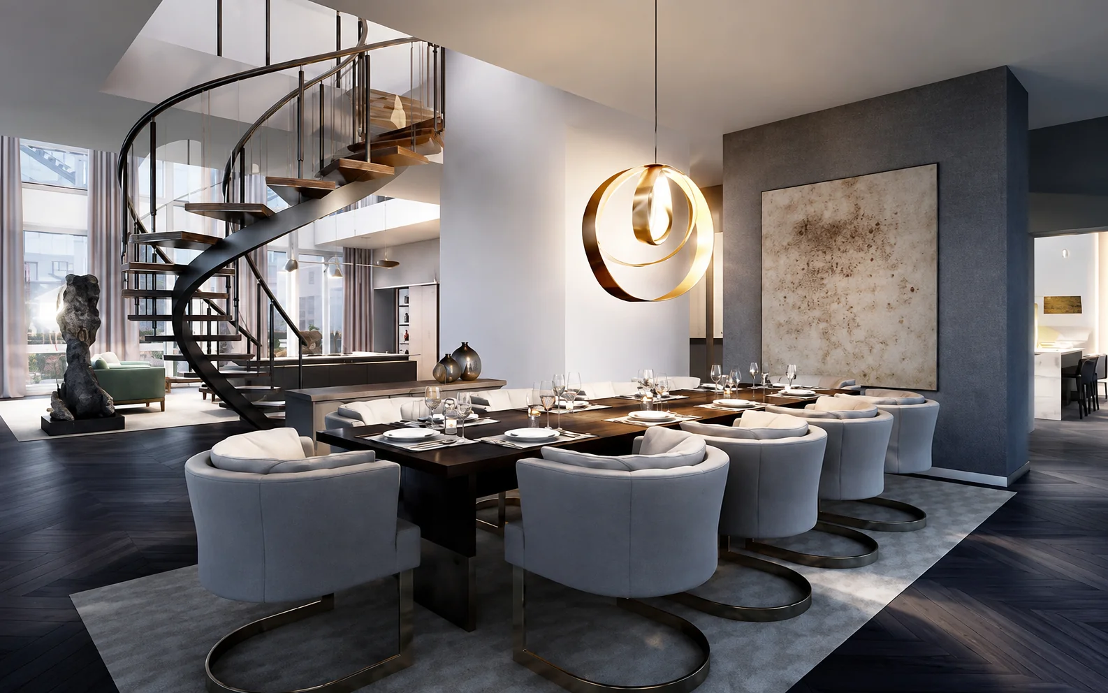 Thiết kế nội thất penthouse