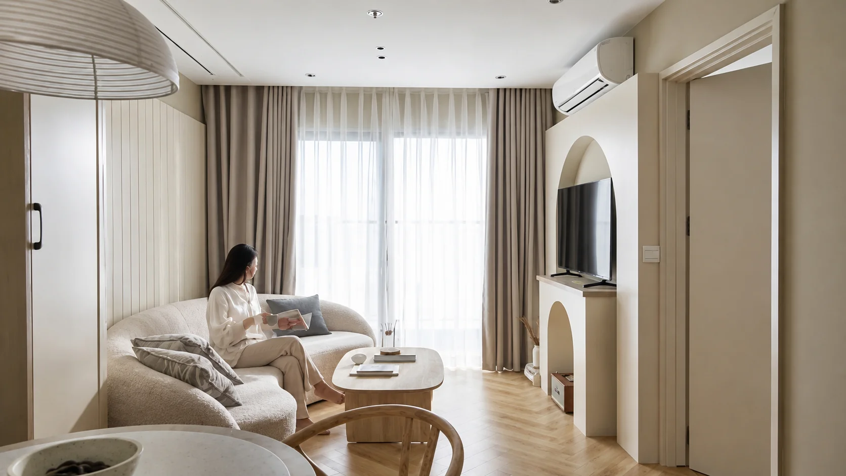 Trang trí phòng khách 15m2