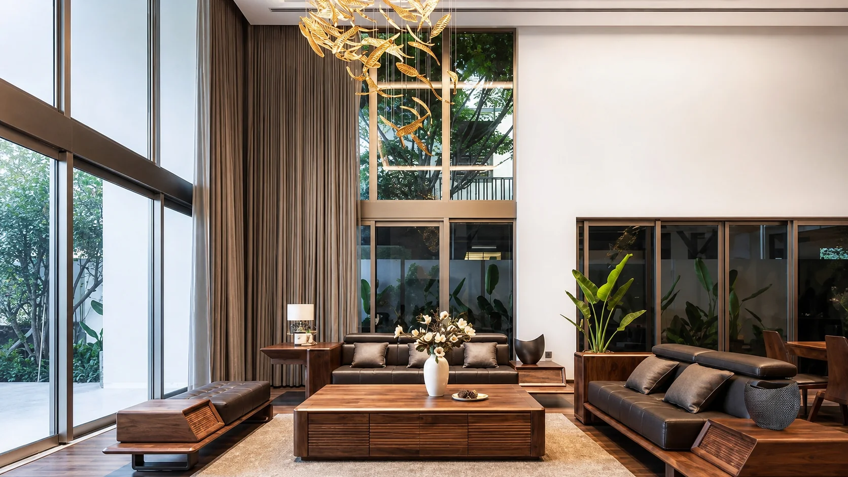 Nội thất phòng khách biệt thự hiện đại