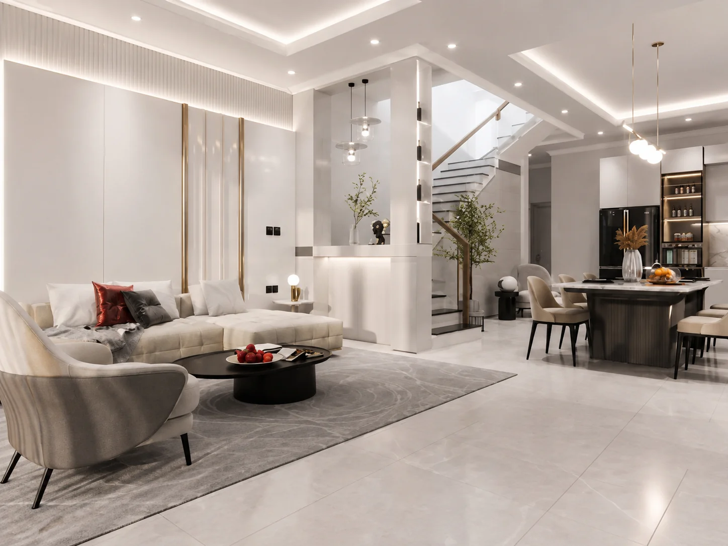 Thi Công Nội Thất Phòng Khách