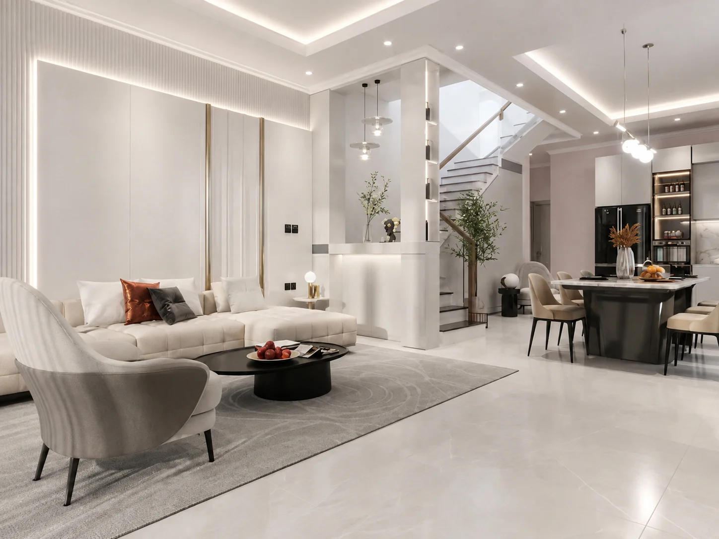 Thi Công Nội Thất Phòng Khách