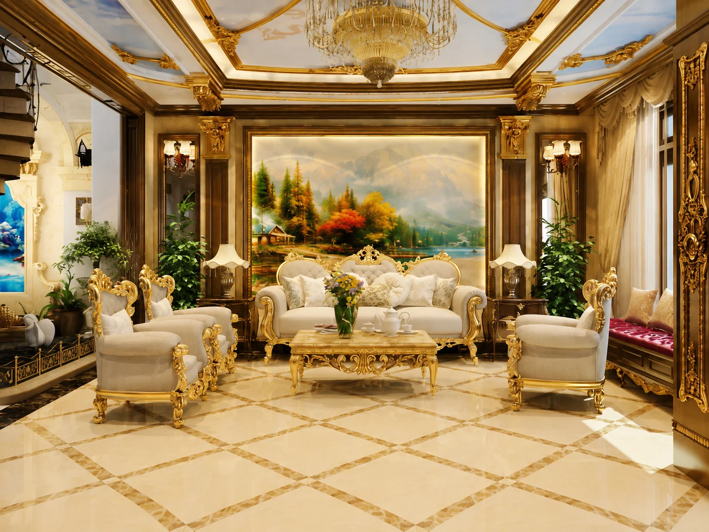 Thi Công Nội Thất Phòng Khách
