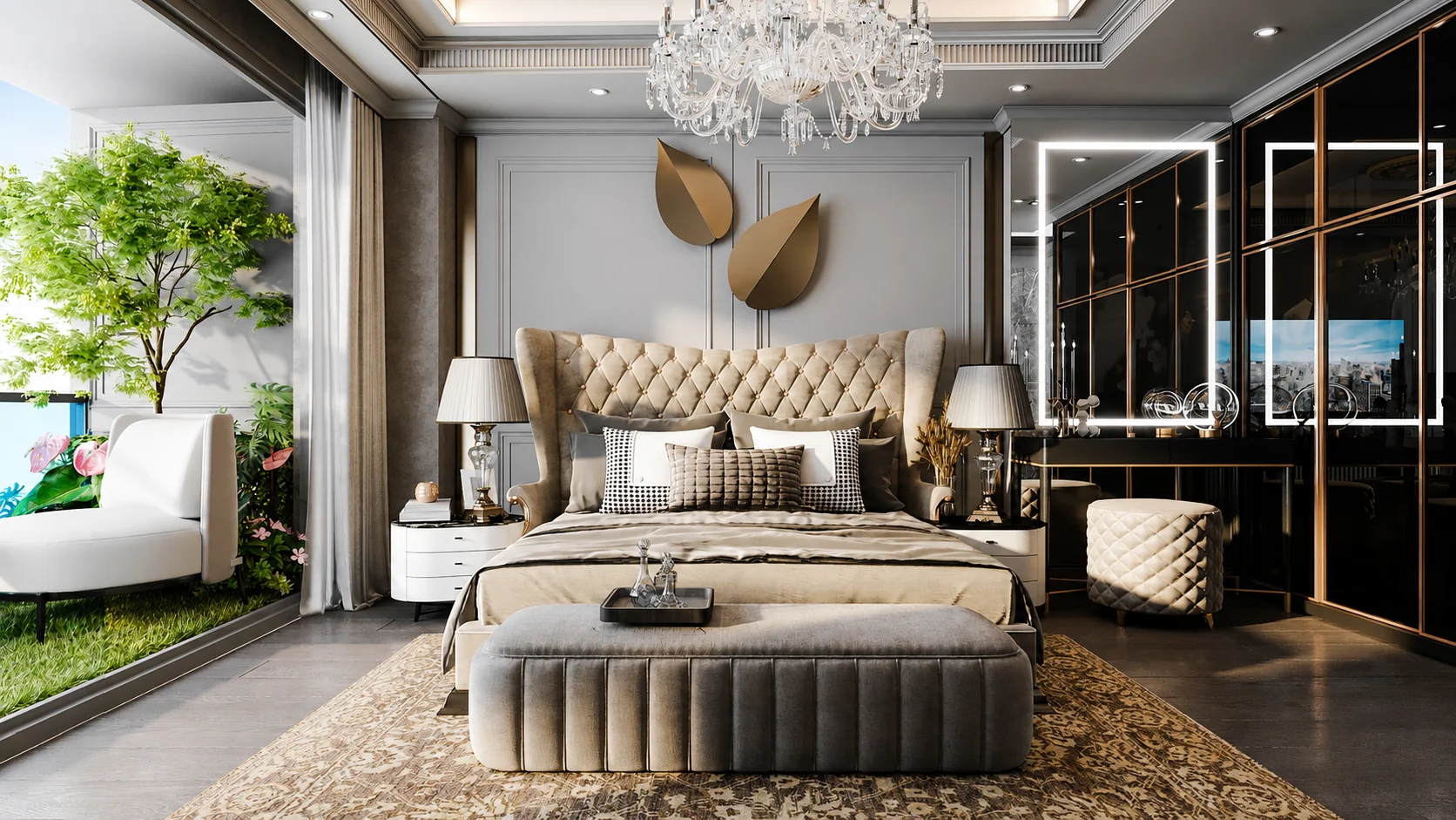 Phong cách thiết kế nội thất nhà phố Luxury