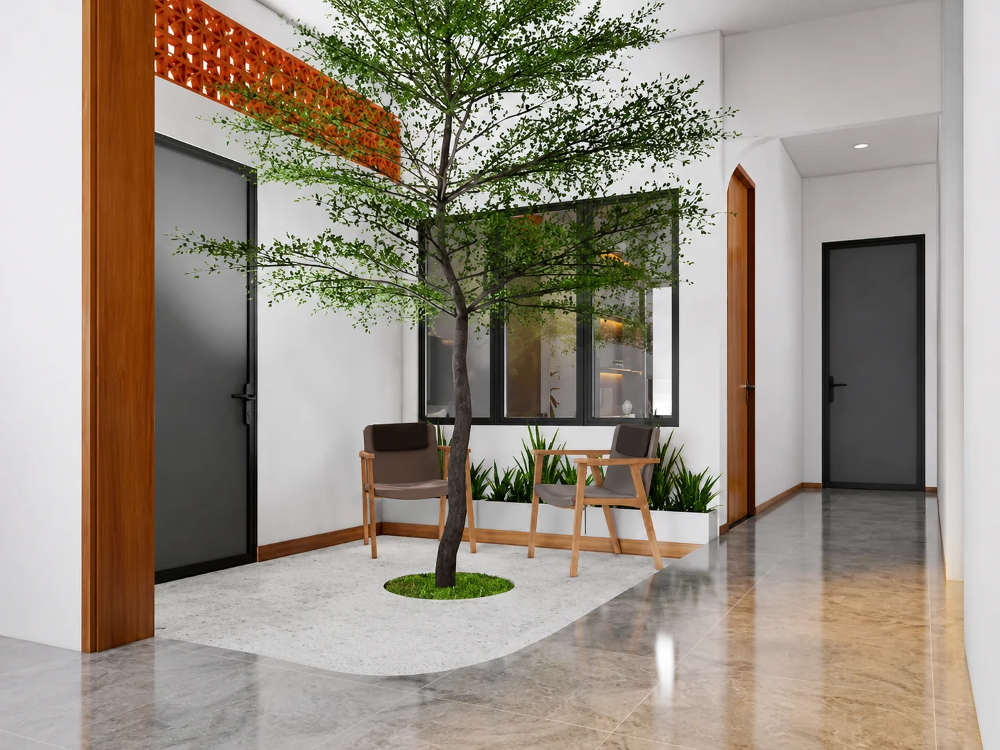Mẫu Thiết Kế Giếng Trời Hiện Đại Đẹp 2026