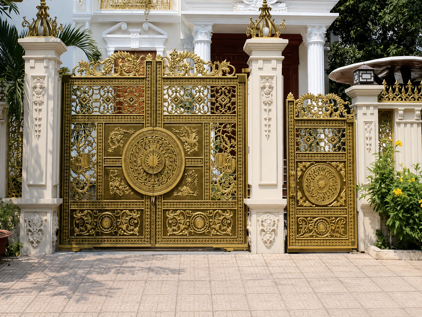 Thiết kế cổng nhà phong thủy