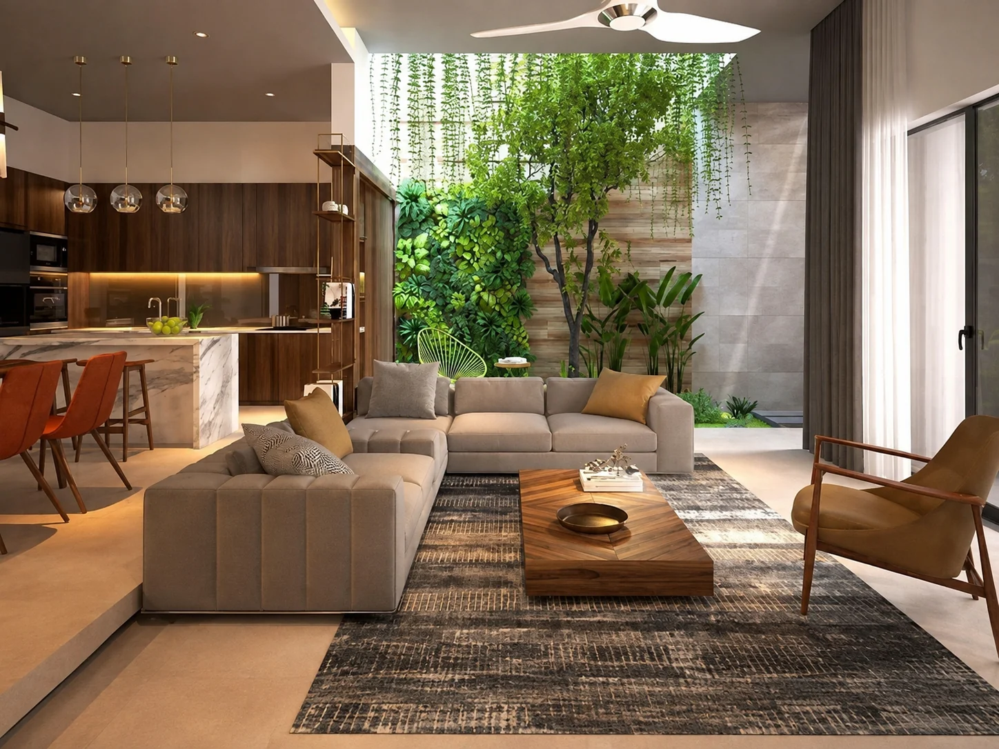 Mẫu Thiết Kế Giếng Trời Hiện Đại Đẹp 2026