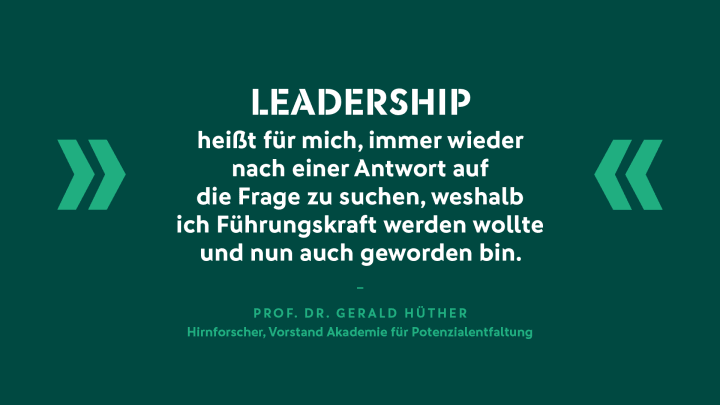 Prof. Dr. Gerald Hüther Prof. Dr. Gerald Hüther