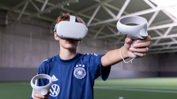 Juniorenspieler beim VR-Training @DFB 2023