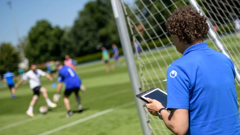 Workshop der DFB-Elite-Jugend-Lizenz © 2019 Getty Images Ein Teilnehmer des DFB-Elite-Jugend-Trainer-Workshops.
