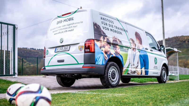KOBLENZ AM RHEIN, GERMANY - OCTOBER 23: A general view of a DFB-Mobil training session is seen at a training ground on October 23, 2020 in Osterspai, Germany. (Photo by Frederic Scheidemann/Getty Images)