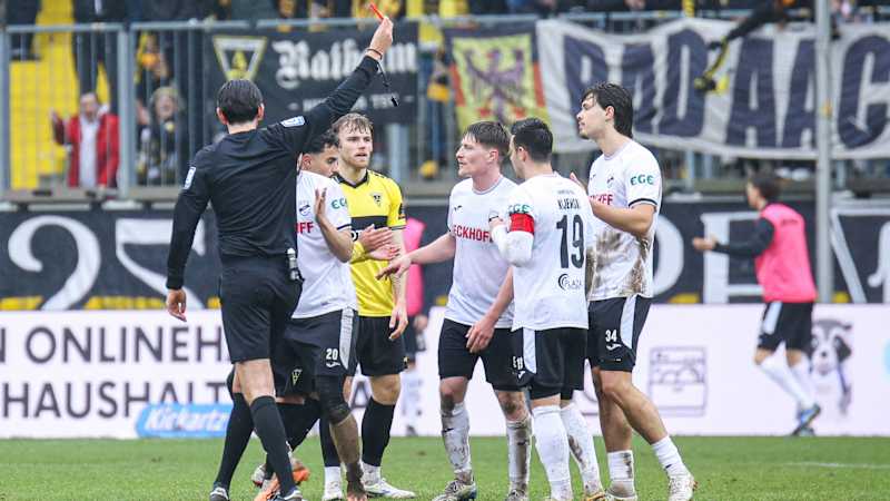 Fynn Otto,SC Verl,Rote Karte