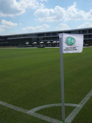 FRANKFURT AM MAIN, GERMANY - JUNE 30: A general view during the opening of the DFB Campus on June 30, 2022 in Frankfurt am Main, Germany. (Photo by Alex Grimm/Getty Images)