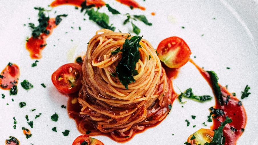 Spaghetti mit Tomatensauce