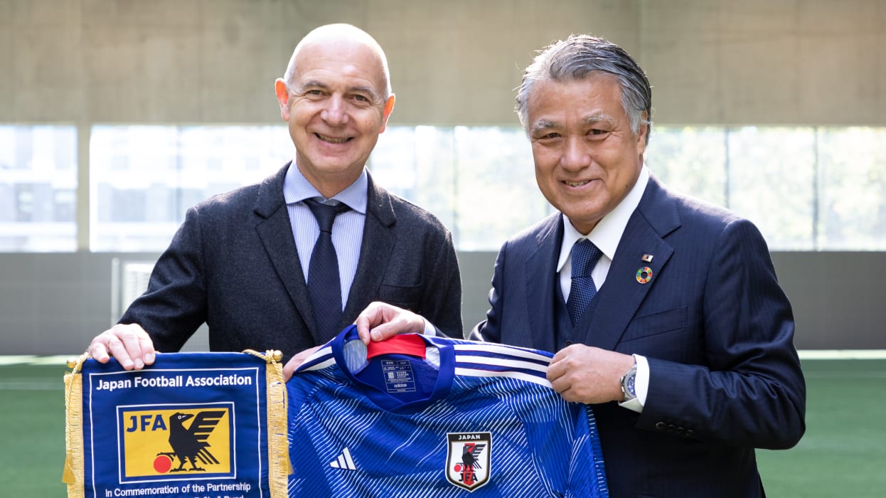 DFB Unterzeichnung einer Partnerschaftsvereinbarung zwischen dem DFB und dem Japanischen Fussballverband