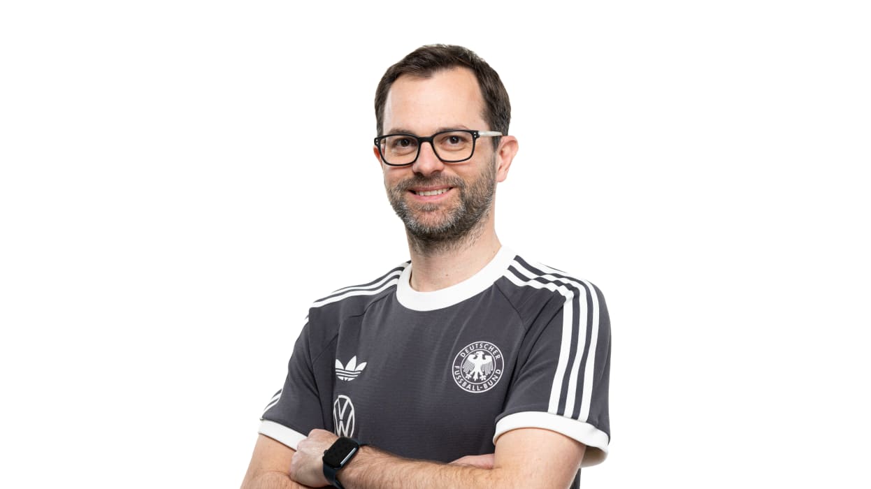 Deutscher Fussball-Bund, DFB, DFB U21-Nationalmannschaft Maerz 2024, Jannis Scheibe (Spielanalyst), Leipzig, 24.03.2024, Foto: Thomas Boecker/DFB