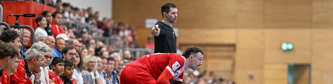 STUTTGART, GERMANY - MAY 25: Christopher Wittig of HOT 05 Futsal in action during the Futsal Bundesliga final match 2 between TSV Weilimdorf and HOT 05 Futsal on May 25, 2024 in Weilimdorf, Germany. (Photo by Christian Kaspar-Bartke/Getty Images for DFB)