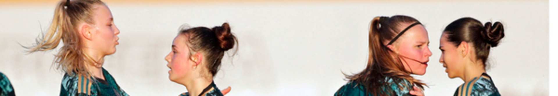 ALBUFEIRA - FEBRUARY 1: goal celebration scored by Amy Wrigge in the 1-2 during the U16 Girls Germany v U17 Girls Brazil - International Friendly match on February 1, 2024 in Albufeira, Portugal. (Photo by Ricardo Nascimento/Getty Images)