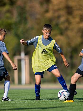 Der beste Tag Teil III Der beste Tag am DFB-Campus, Kinderfussball am Campus, Frankfurt am Main, 22.08.2022, Foto: Yuliia Perekopaiko/DFB