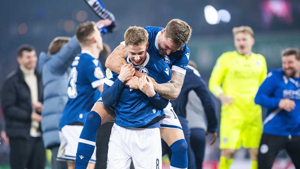 Arminia Bielefeld,Jubel,DFB-Pokal