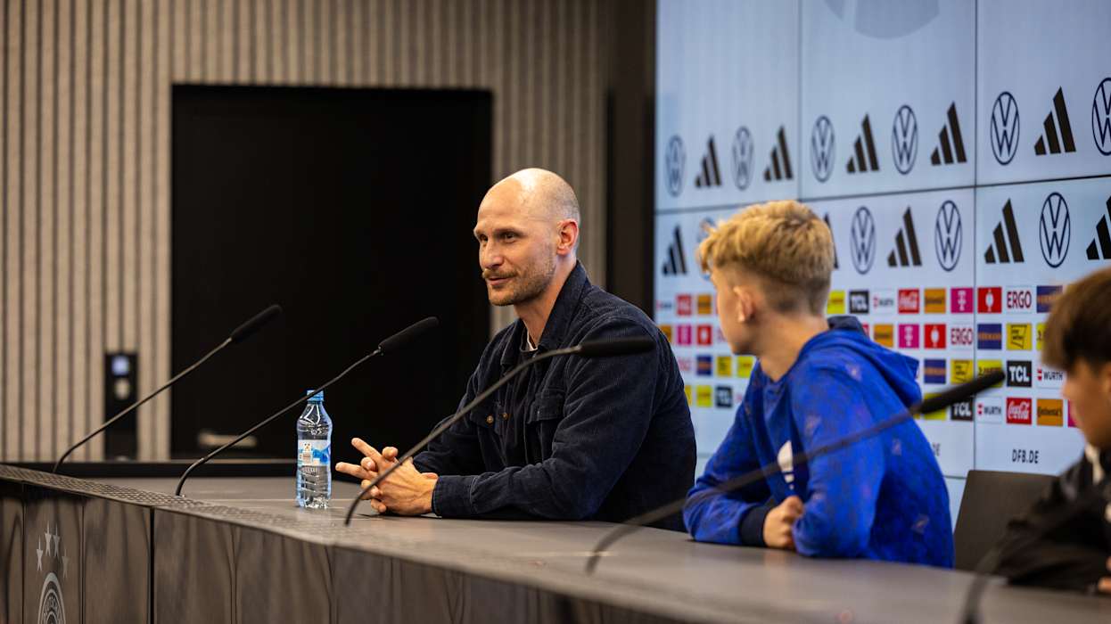 Der beste Tag mit Benedikt Hoewedes Der beste Tag mit Benedikt Hoewedes am DFB-Campus, Benedikt Hoewedes, Frankfurt am Main, 04.10.2024, Foto: Yuliia Perekopaiko/DFB