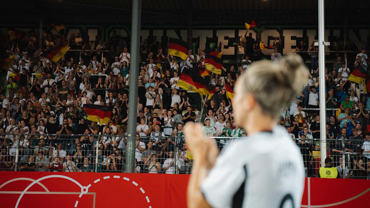 DFB Frauen-Nationalmannschaft , German Womens National Team, Deutschland, Germany,  WM-Vorbereitung II, Laenderspiel gegen Zambia im Stadion am Sportpark Ronhof, GERZAMSvenja Huth Fuerth, Deutschland, 06/07/2023Foto: Sofieke van Bilsen/DFB 