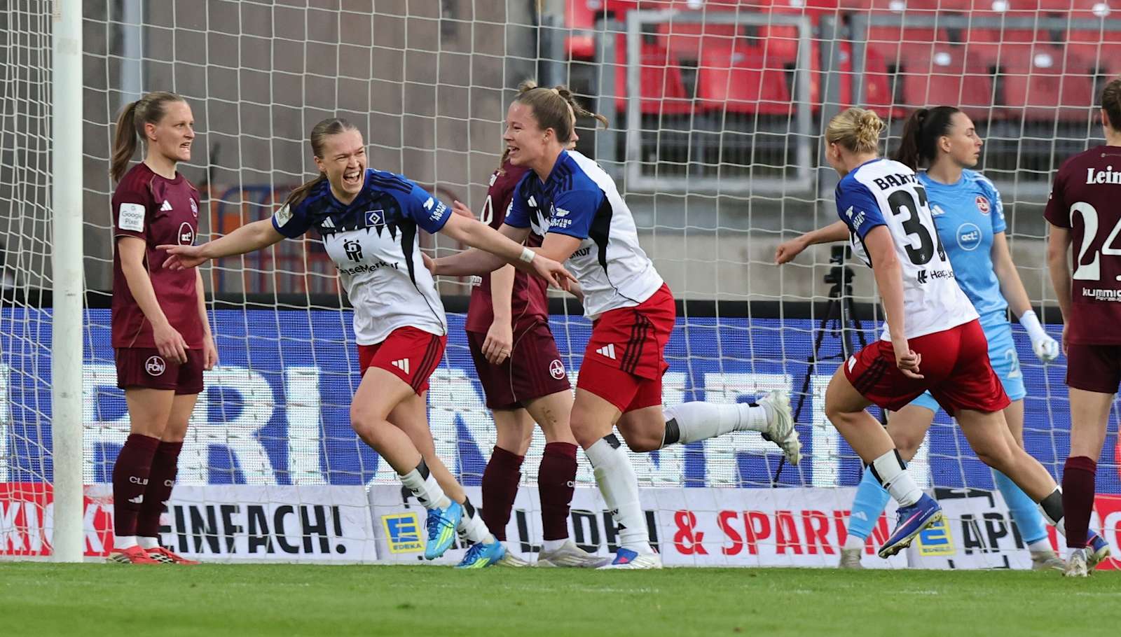 Google Pixel Frauen-Bundesliga, 1. FC Nuernberg, Hamburger SV