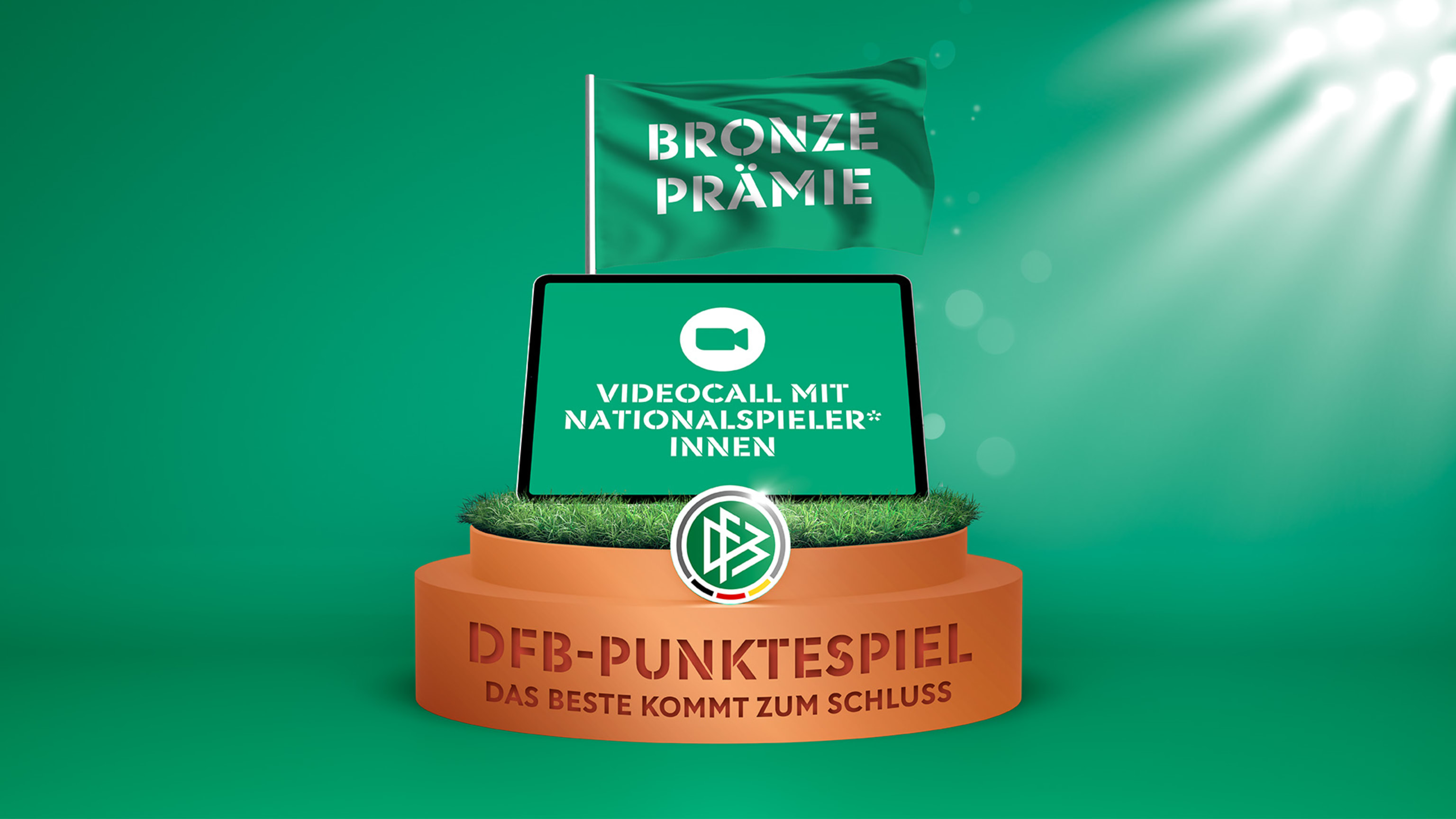 Ein Fußballer auf dem Spielfeld