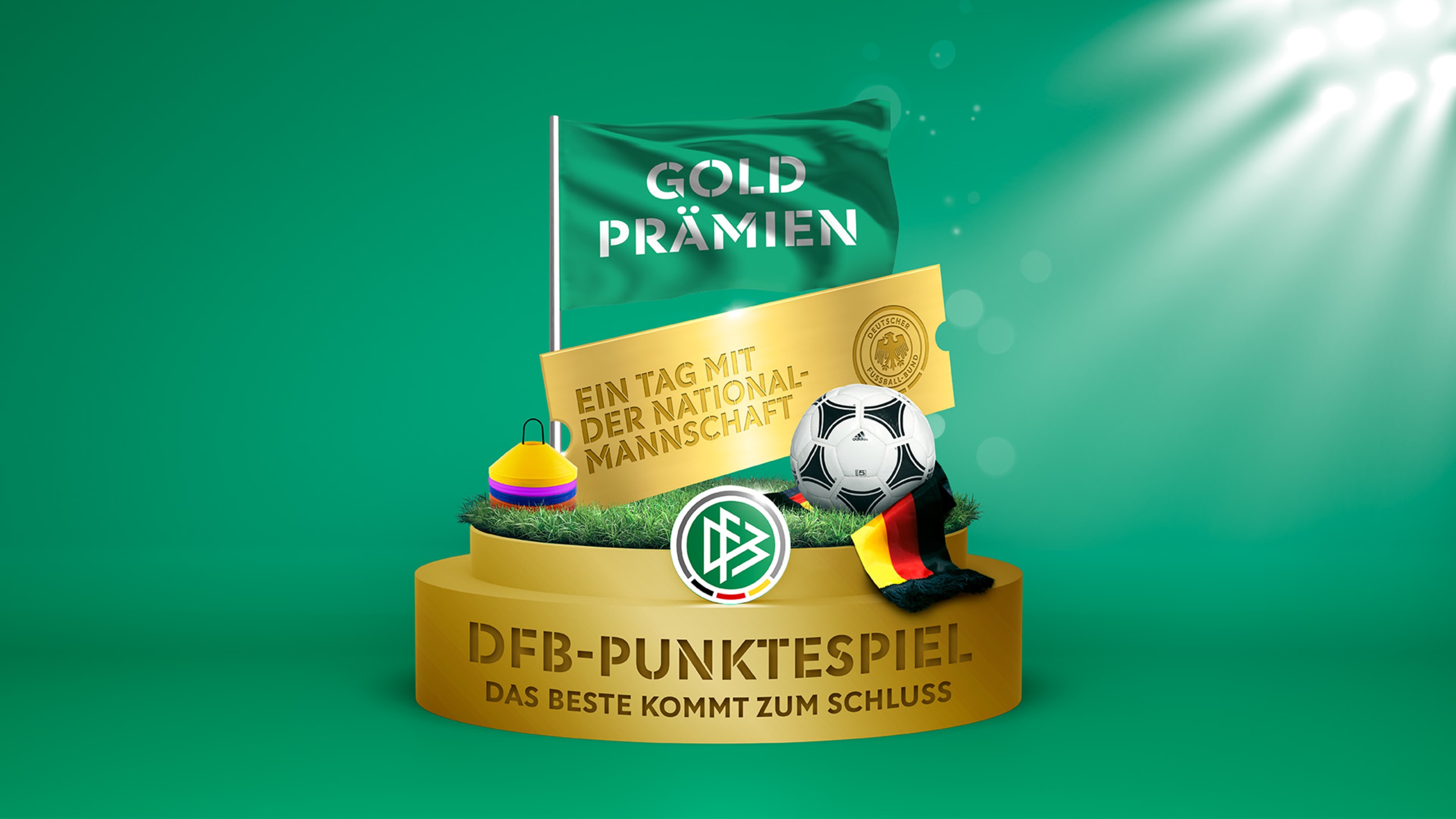 Ein Fußballer auf dem Spielfeld