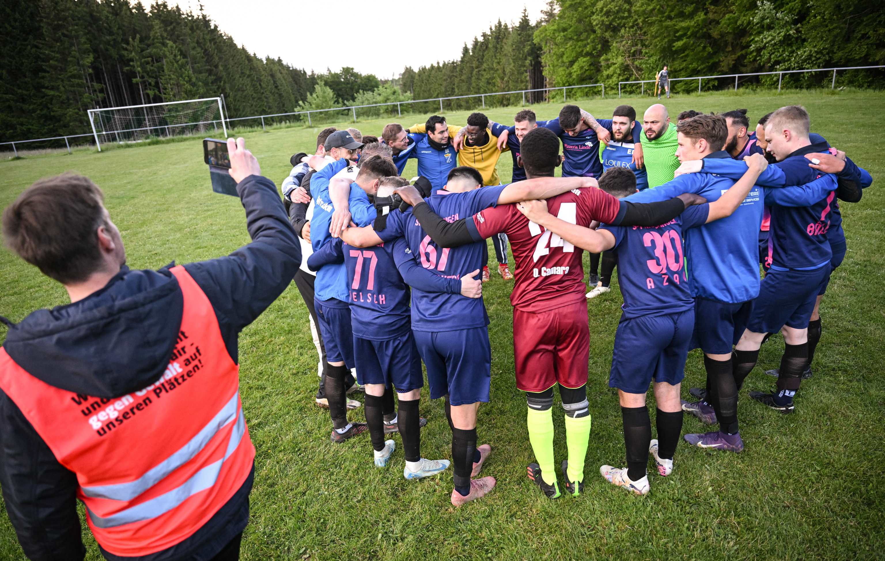 Ein Fußballer auf dem Spielfeld