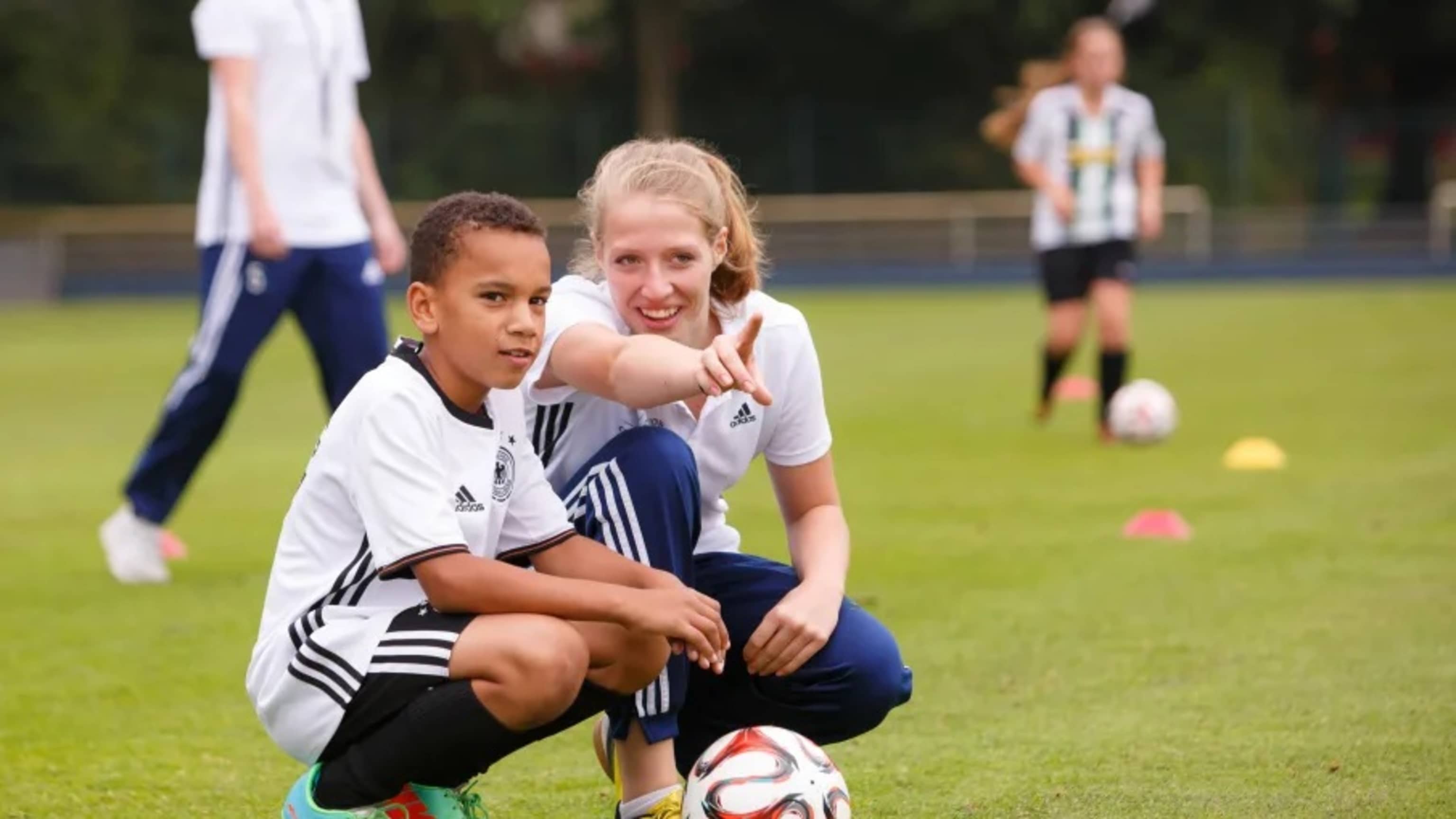 Ein Fußballer auf dem Spielfeld