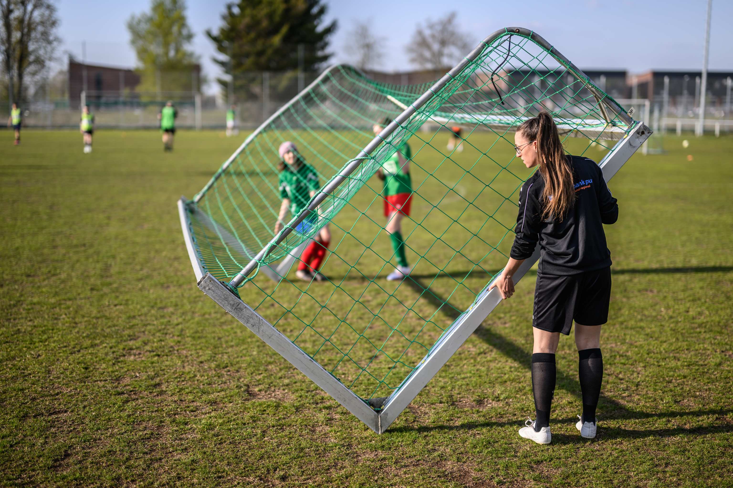 Ein Fußballer auf dem Spielfeld
