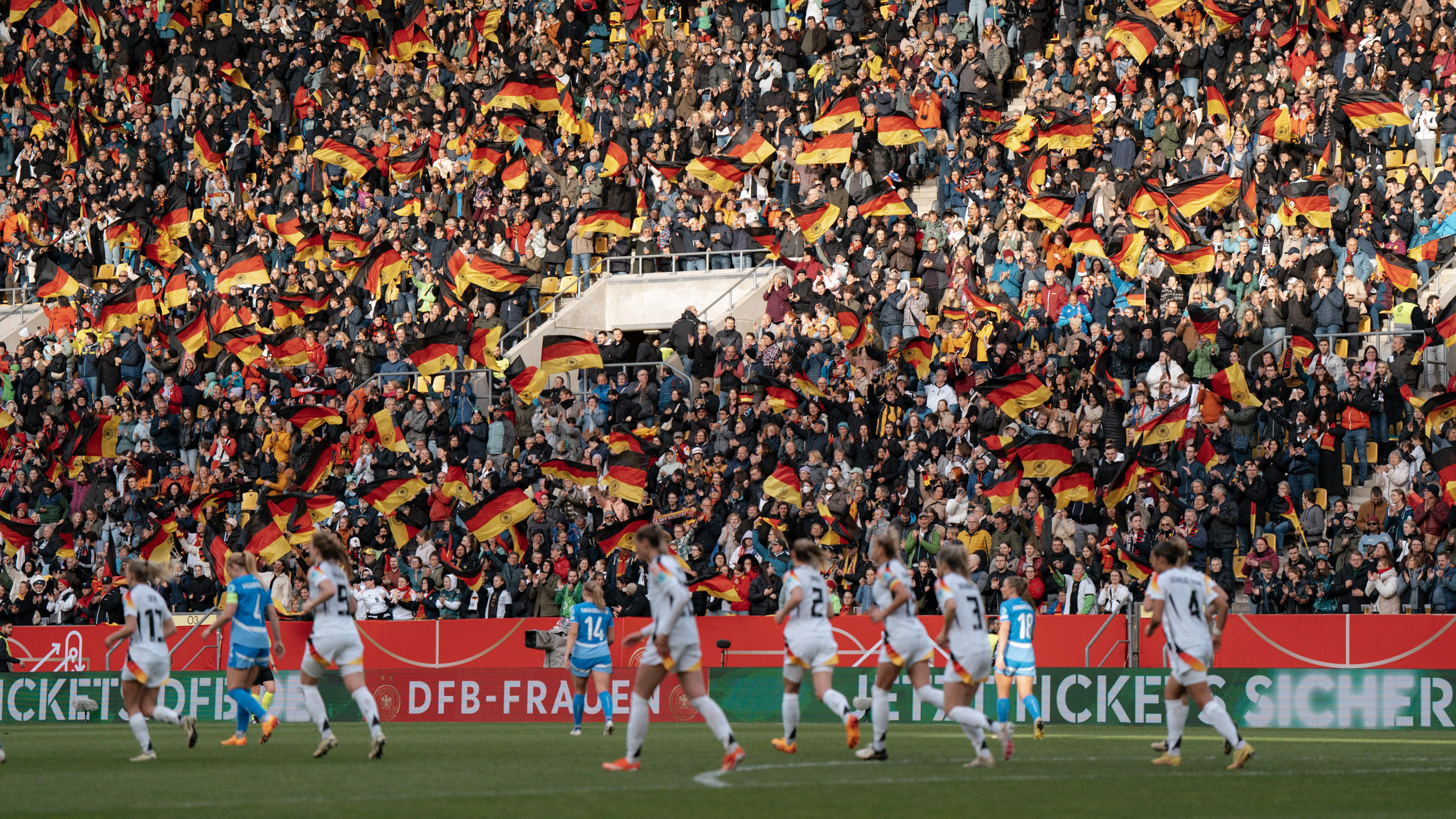 Abschlusstraining, EM Qualifikation gegen Island Tivoli-Stadions DFB Frauen-Nationalmannschaft , German Womens National Team, Aachen, Deutschland,EM Qualifikation spiel gegen Island am Tivoli-StadionAachen, Deutschland, 09.04.2024, Foto: Sofieke van Bilsen/DFB