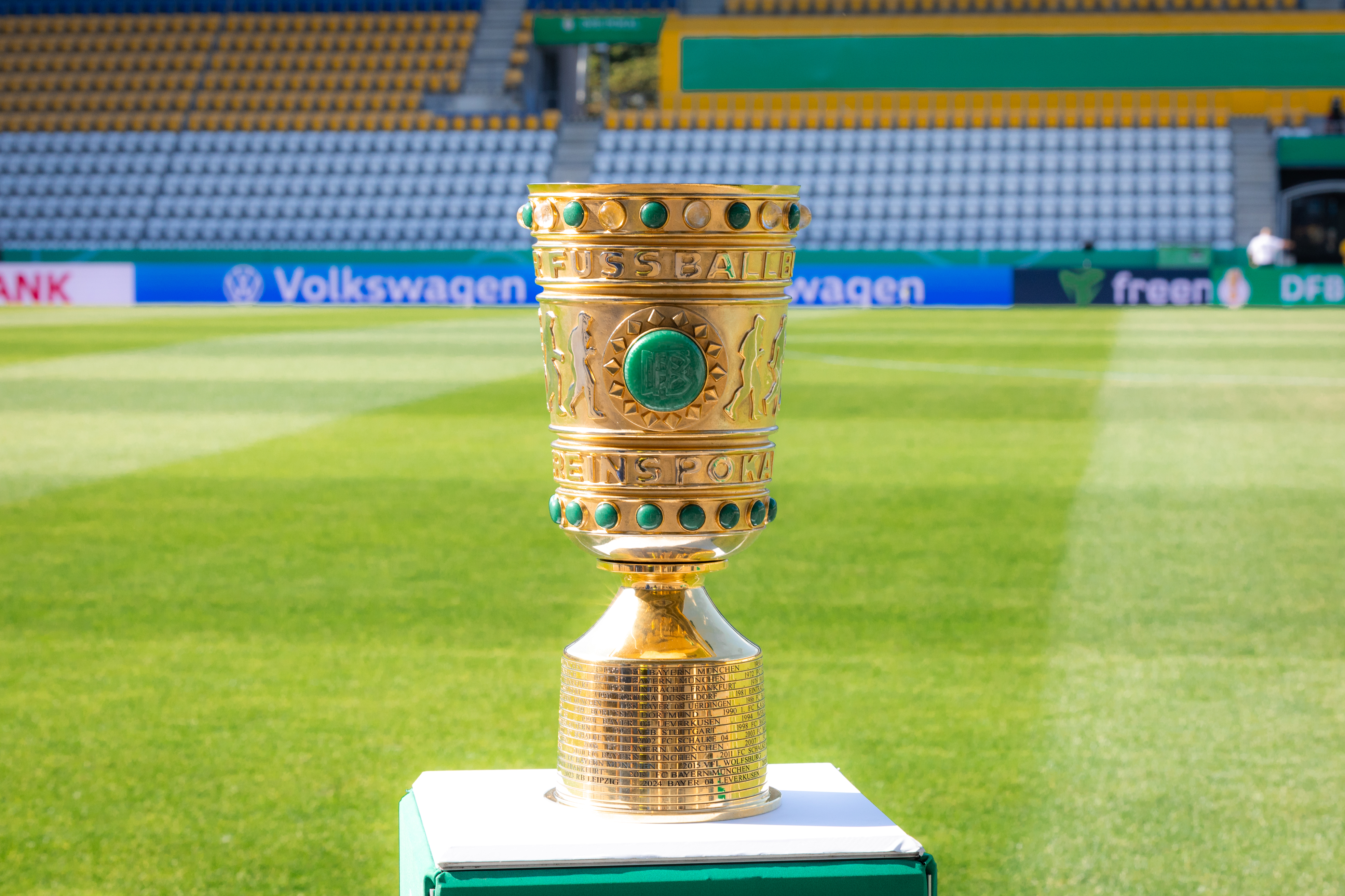 DFB-Pokal Saison 2024/25, Erste Runde, FC Carl Zeiss Jena vs. Bayer 04 Leverkusen, Ernst-Abbe-Sportfeld, Jena, 28.08.2024, Foto: Yuliia Perekopaiko/DFB