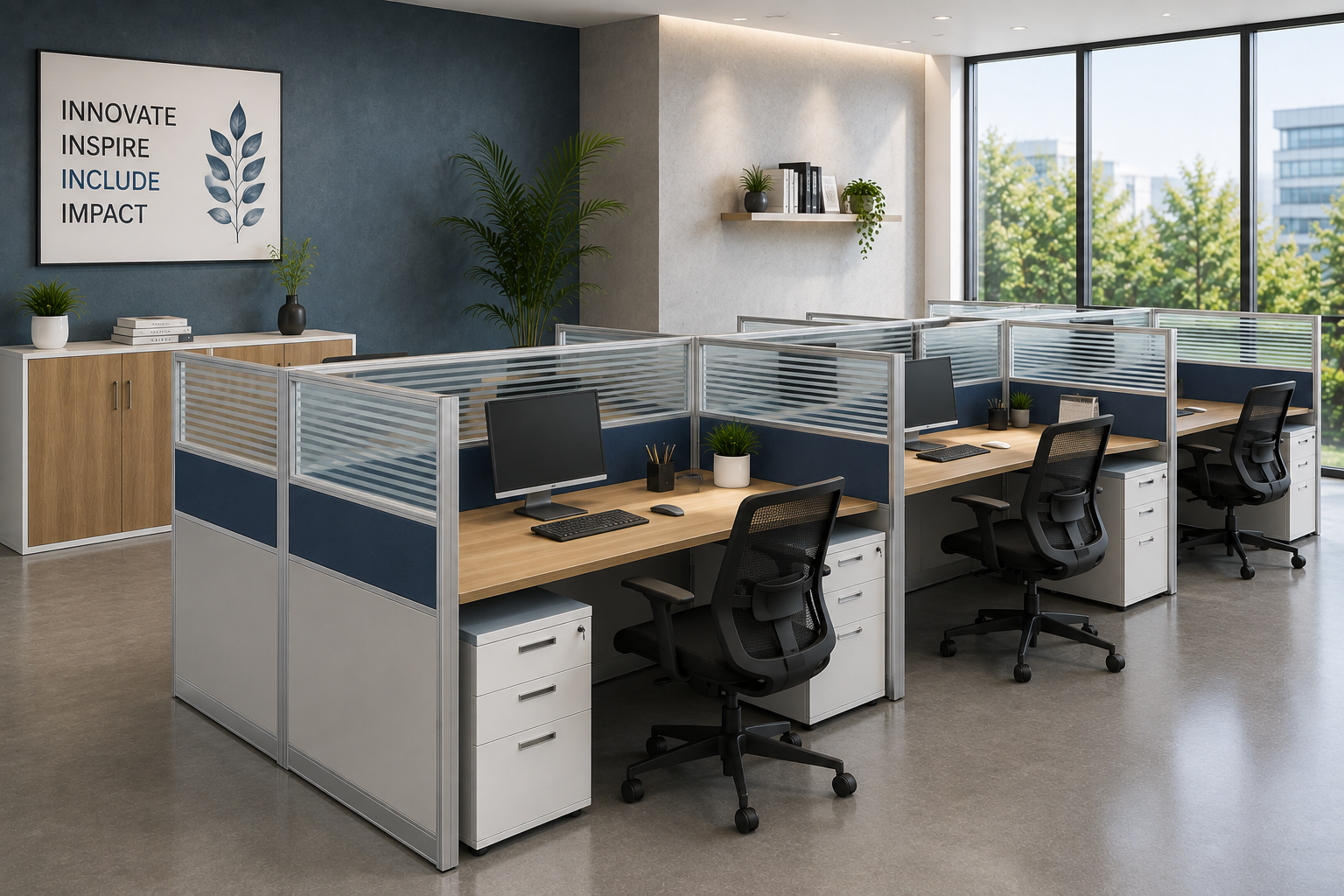 Aluminium Partition Workstations