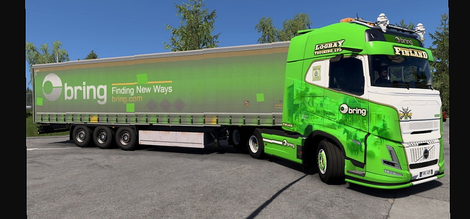 МОД Logbay Trucking with Bring Skins v1.0 ДЛЯ EURO TRUCK SIMULATOR 2