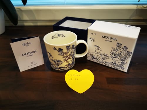 Merituuli Platina, Platinum Sea breeze Moomin Mug