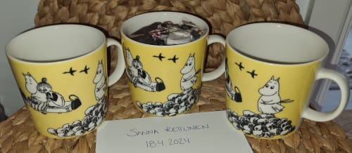 4dl (large) yellow moomin mug