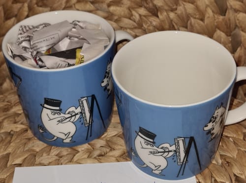 4dl blue moomin mug