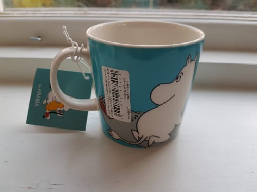 Ny Mumin mugg turkos Mumintroll