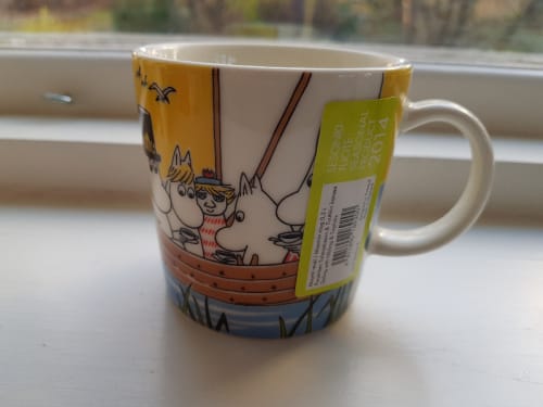 Ny Mumin mugg Segla med Klippdassar