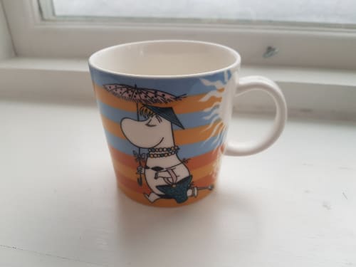 Ny Mumin mugg Strandliv