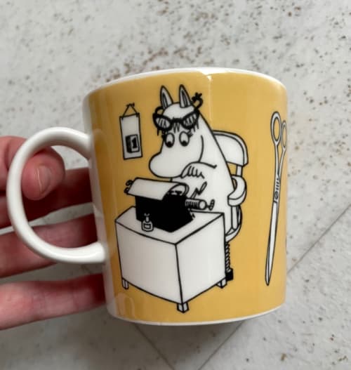 Yellow office mug