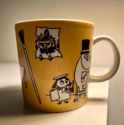 Yellow mug - office