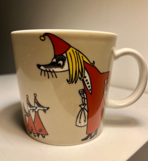 Light brown mug with Filifjong