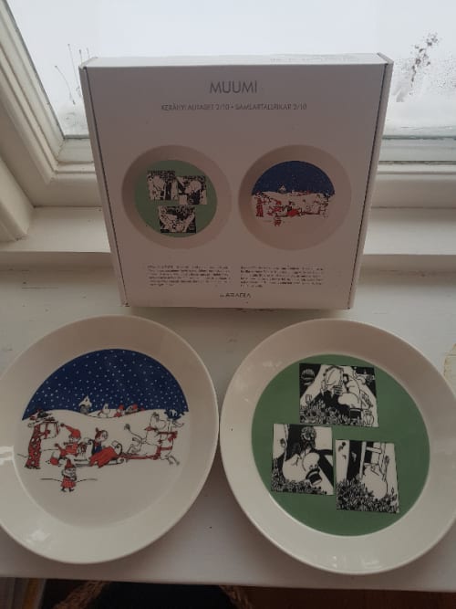 2 Mumin tallrikar 