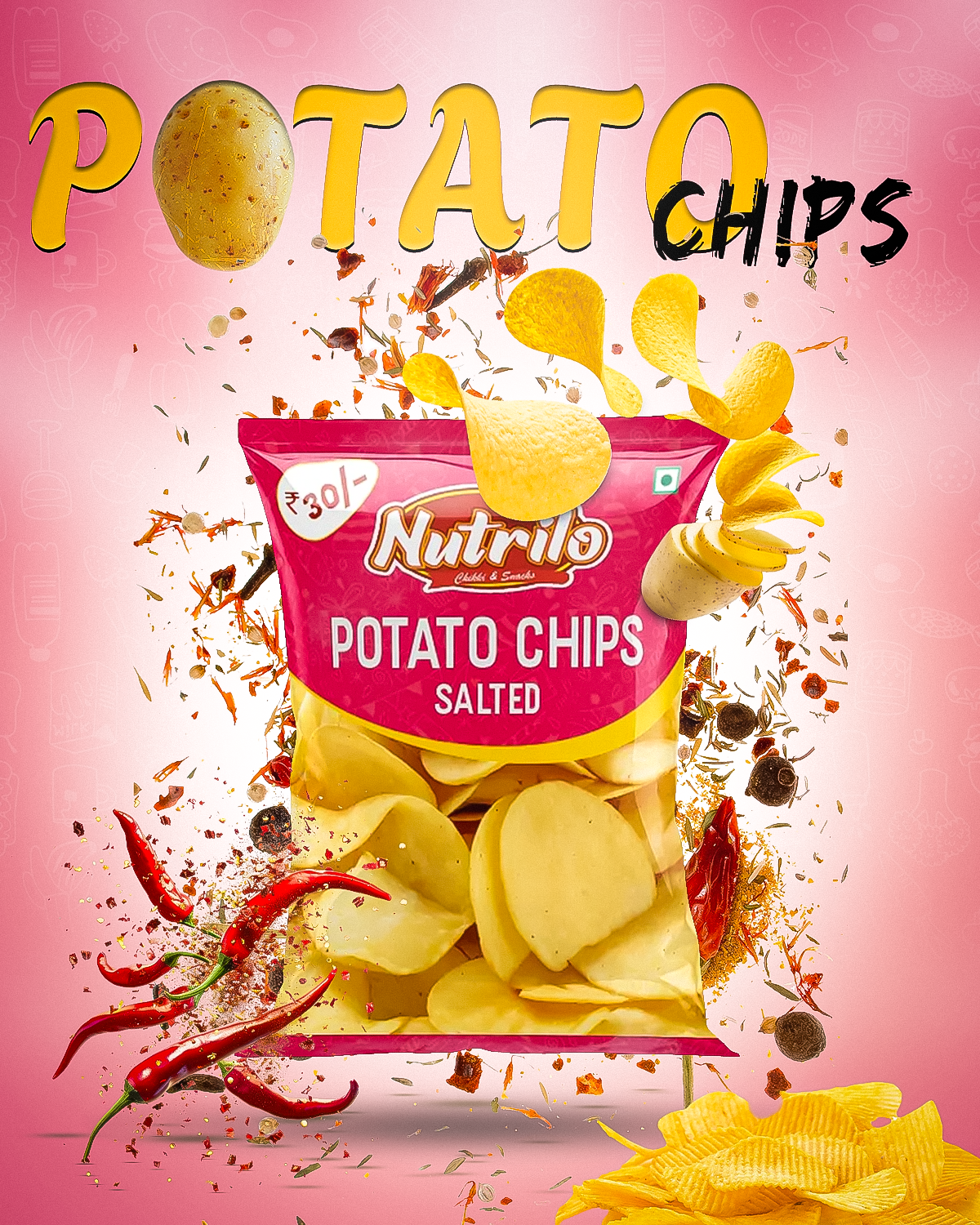 potato chips branding