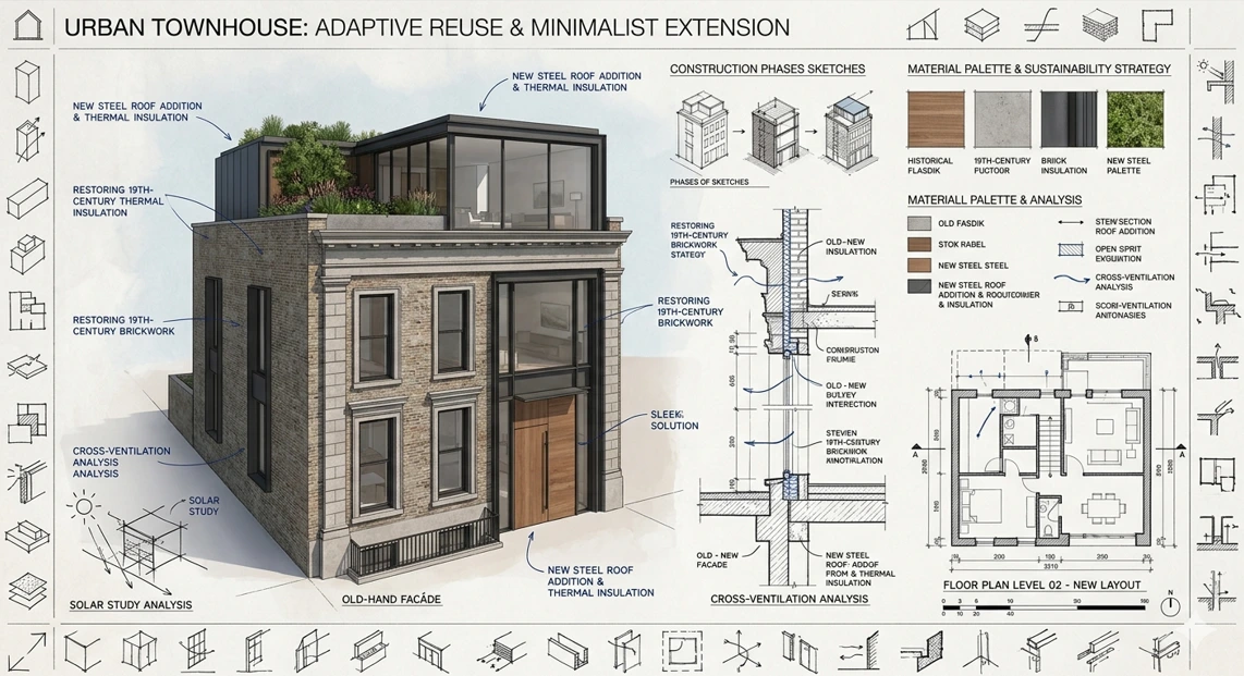 Past & Future: Urban Townhouse Fusion Study