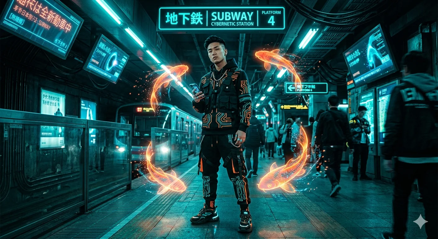 Neon Current — The Cyberpunk Koi Drift