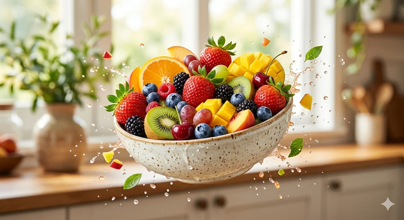 Nature’s Bloom — The Floating Fruit Symphony